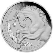 100 Dollars - Elizabeth II 6th Portrait - Unicorn, Australia, 2021 reverse image