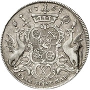 1 Thaler "Conventionsthaler" - Emmerich Joseph of Breitbach-Bürresheim, Germany, 1768-1769 reverse image