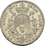 1 Thaler "Conventionsthaler" - Emmerich Joseph of Breitbach-Bürresheim, Germany, 1770-1771 reverse image