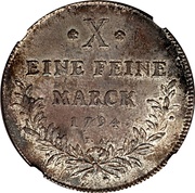 1 Thaler - Frederick Charles Joseph of Erthal, Germany, 1794 reverse image