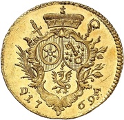 1 Ducat - Emerich Joseph of Breitbach-Bürresheim, Germany, 1768-1771 reverse image