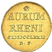 1 Ducat "Rheingold-Dukat" - Emmerich Joseph of Breidbach-Bürresheim, Germany, 1772 reverse image