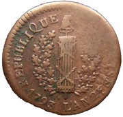 1 Sol - Frederick Charles Joseph Siege of Mainz obverse image