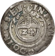 1 Groschen - Volrat VI, Wolfgang III and John George II Zwittergroschen, Germany, 1627 reverse image