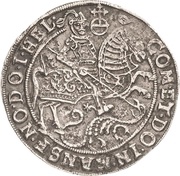 ½ Thaler - Volrat VI, Jobst II and Wolfgang III, Germany, 1615 reverse image
