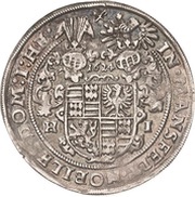 ½ Thaler - Volrat VI, Wolfgang III and John George, Germany, 1624 reverse image