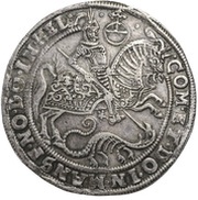 1 Thaler - Volrat VI, Jobst II and Wolfgang III, Germany, 1616-1617 reverse image