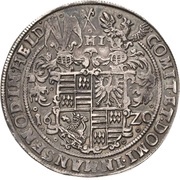 1 Thaler - Volrat VI and Jobst II, Germany, 1620 reverse image