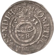 1 Groschen - Bruno II, William I, John George IV, Volrat VI and Jobst II, Germany, 1610-1611 reverse image