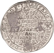 ½ Thaler - Bruno II Death, Germany, 1615 reverse image