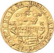 ¼ Ducat - Francis Maximilian, Germany, 1670-1671 reverse image