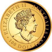100 Dollars - Elizabeth II 6th Portrait - Koala - Gold Bullion Coin obverse image