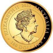 100 Dollars - Elizabeth II 6th Portrait - Australian Swan - Gold Proof obverse image