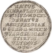 1 Groschen - John George III Sterbegroschen; Death, Germany, 1710 reverse image