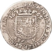 ⅙ Thaler - John George III, Germany, 1669 reverse image