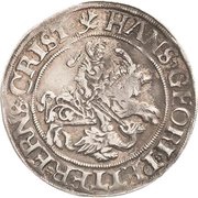 ¼ Thaler - John George I, Peter Ernest I and Christoph II obverse image