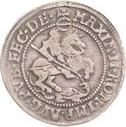 ¼ Thaler - John George I, Peter Ernest I and John Hoyer III, Germany, 1573-1577 reverse image