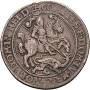 ½ Thaler - John George, Peter Ernest, John Albert, John Hoyer and Bruno, Germany, 1579 reverse image