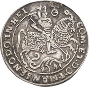 ½ Thaler - Jobst II Death, Germany, 1619 reverse image