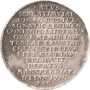 ½ Thaler - John George III Death, Germany, 1710 reverse image