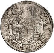 1 Thaler - John George I, Peter Ernest I and Christoph II, Germany, 1559-1566 reverse image