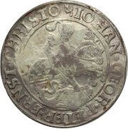 1 Thaler - John George I, Peter Ernest I and Christoph II obverse image