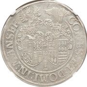 1 Thaler - John George I, Christoph II and John Ernest, Germany, 1568-1570 reverse image