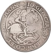 1 Thaler - John George I, Christoph II and John Ernest obverse image