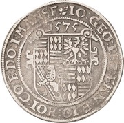 1 Thaler - John George I, Peter Ernest I and John Hoyer III obverse image