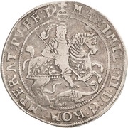 1 Thaler - John George I, Peter Ernest I and John Hoyer III, Germany, 1573-1578 reverse image