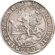 1 Thaler - John George I, John Albert, John Hoyer III and Bruno II, Germany, 1577 reverse image