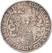 1 Thaler - John George I, Peter Ernest I, John Albert, John Hoyer III and Bruno II obverse image