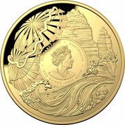 100 Dollars - Elizabeth II 6th Portrait - Daintree Rainforest; Domed obverse image