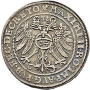 1 Thaler - Peter Ernest I, Christoph II and John Hoyer III, Germany, 1572-1573 reverse image