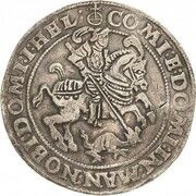1 Thaler - Peter Ernest I, John Albert, Bruno II, Hoyer Christoph and John George IV, Germany, 1585-1586 reverse image