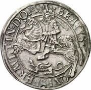 1 Thaler - Albert VII, Germany, 1553-1554 reverse image