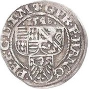 1 Spitzgroschen - Gebhard VII, John George I and Peter Ernest I obverse image