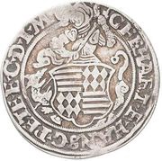 ½ Thaler - Gebhard VII, John George I and Peter Ernest I obverse image
