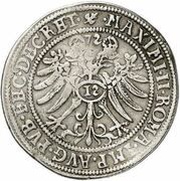 ½ Thaler - Christoph II, John Albert I and Bruno II, Germany, 1572 reverse image