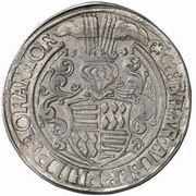 1 Thaler - Gebhard VII, Albert VII, Philip II and John George I obverse image