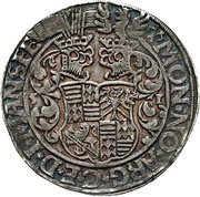 1 Thaler - Gebhard VII, John George I and Peter Ernest I, Germany, 1547-1553 reverse image