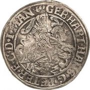1 Thaler - Gebhard VII, John George I and Peter Ernest I obverse image