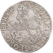 1 Thaler - Gebhard VII, John George I and Peter Ernest I obverse image