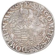 1 Thaler - Gebhard VII, John George I and Peter Ernest I, Germany, 1556-1558 reverse image