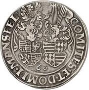 1 Thaler - Christoph II, John Albert I and Bruno II, Germany, 1560 reverse image