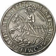 1 Thaler - Ernest II, Hoyer VI, Gebhard VII and Albert VII, Germany, 1529 reverse image