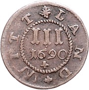 3 Pfennig - Gustav Adolph, Germany, 1688-1692 reverse image