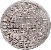 1⁄24 Thaler - Gustav Adolphus, Germany, 1692 reverse image