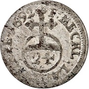 1⁄24 Thaler - Gustav Adolphus, Germany, 1692 reverse image