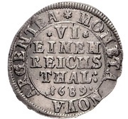 ⅙ Thaler - Gustav Adolphus, Germany, 1689 reverse image